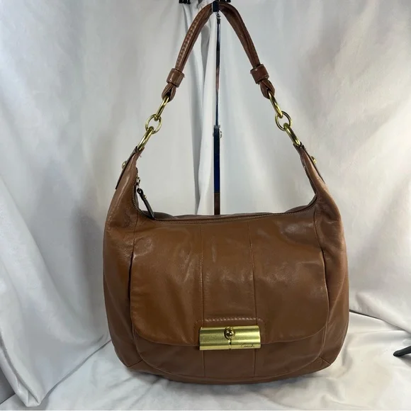 COACH Brown Leather Kristin Hobo Bag - Picture 2 of 14